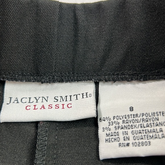 Vintage Jacqueline smith Classix size 8, black polyester pants - Picture 2 of 4